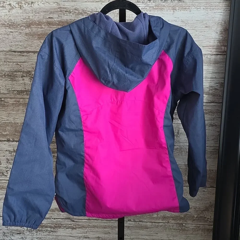 Columbia Endless Explorer Jacket Fuchsia and Charcoal Kids Size Large 14/16